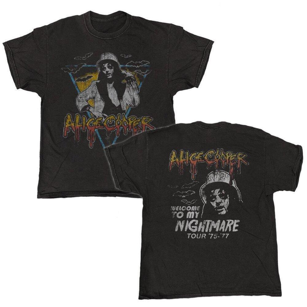 Alice Cooper Bats Tour Style Shock Rock Graphic Unisex T-Shirt 2 Sided